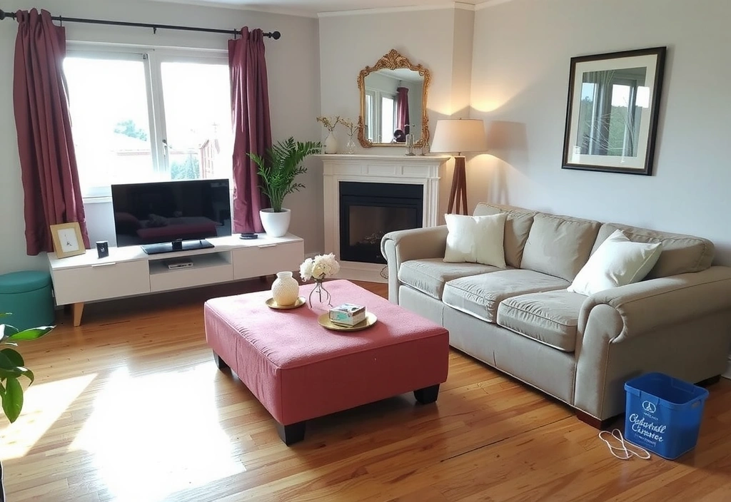 Apartament rezidențial impecabil după curățenie tidycraft