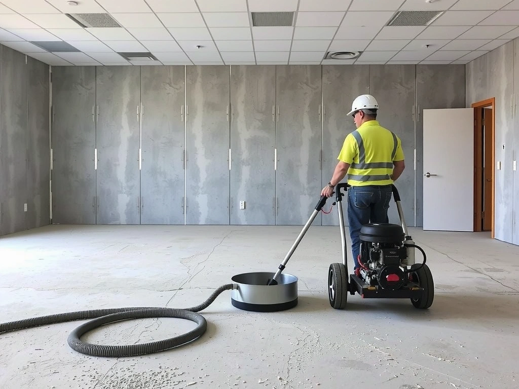 Echipament de curatenie industriala dupa constructie